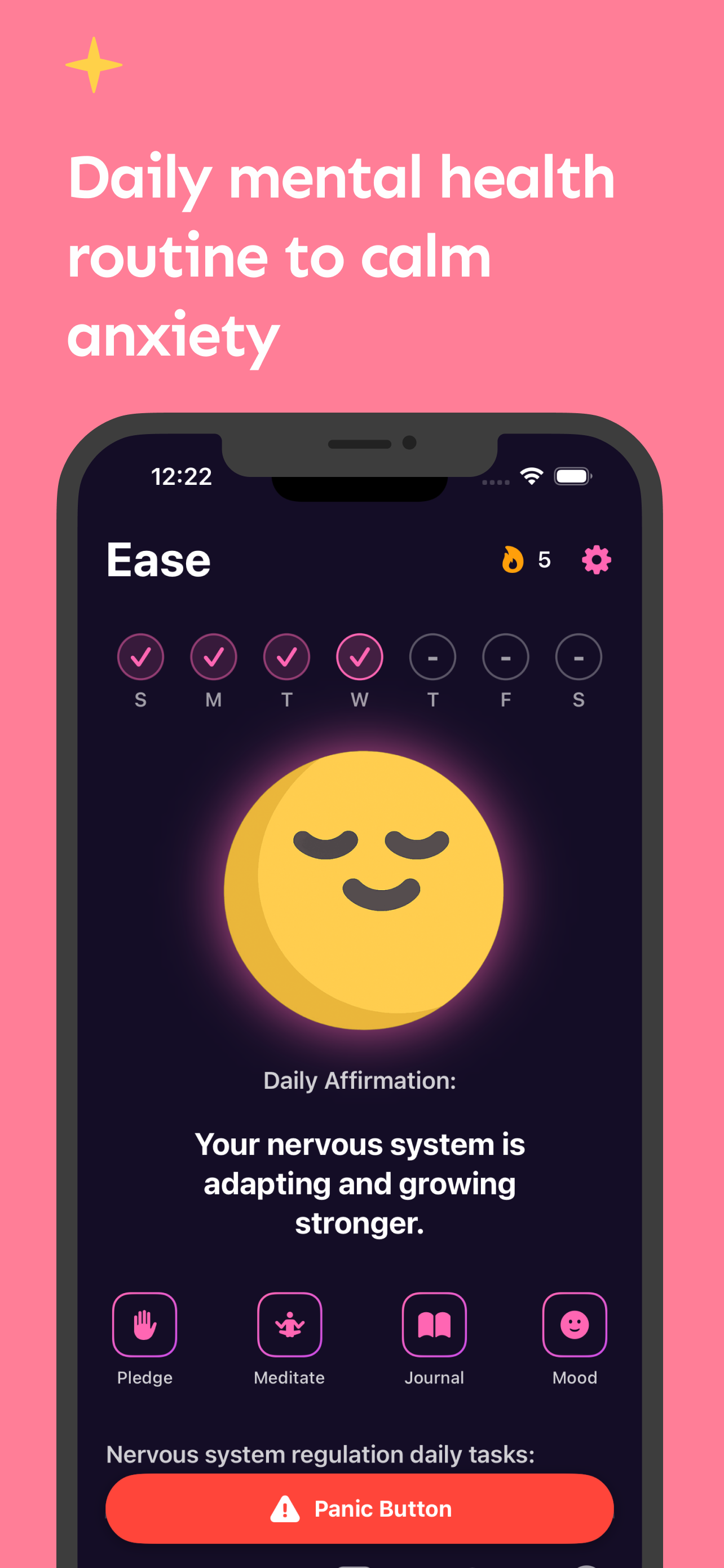 Ease App Home Screen